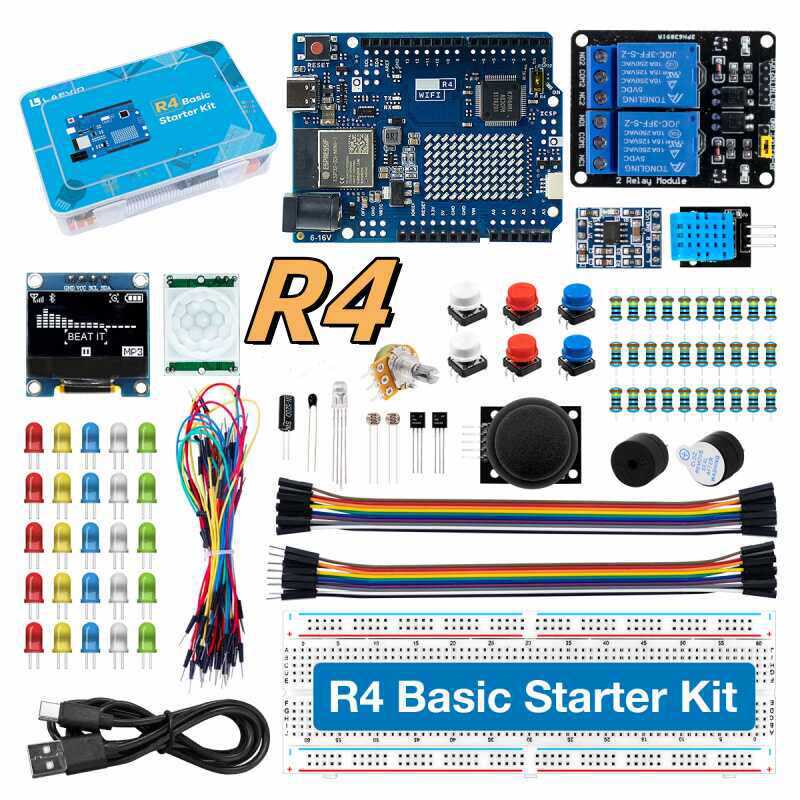 Science Kit - UNO R4 WiFi-kompatibles Entwicklungs-Starter-Kit mit Sensoren