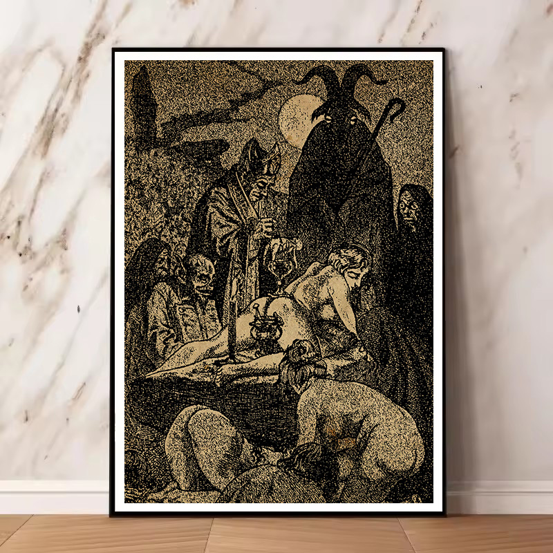 Vintage Hexen Satan und der Sa – Star Map Poster Bewertung und Preis